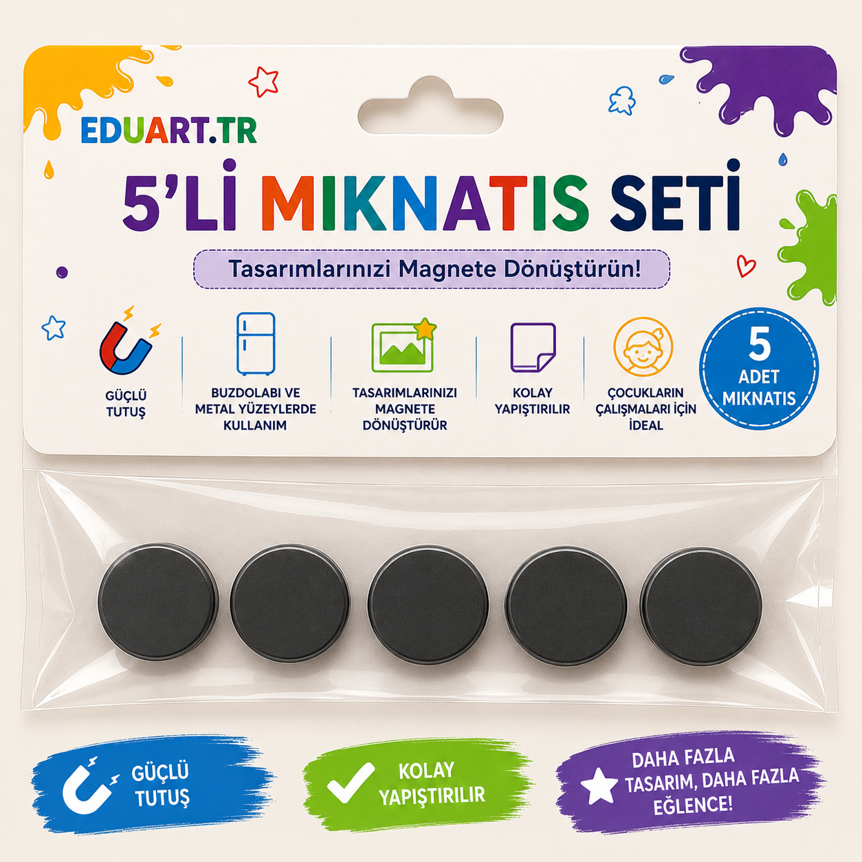 5'li Mıknatıs Seti