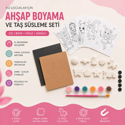 Ahşap Boyama Ve Taş Süsleme Seti
